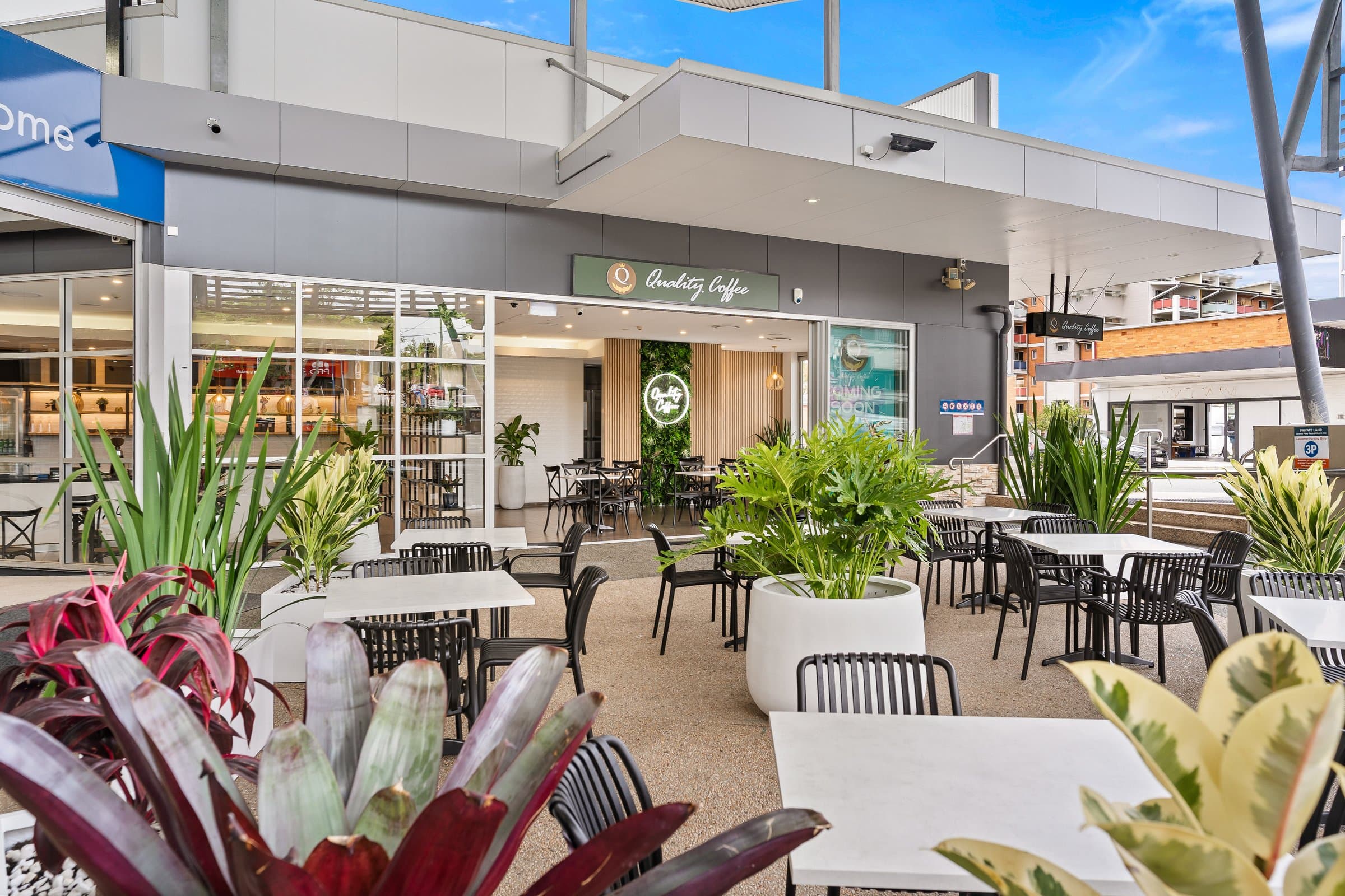 Quality Coffee courtyard, Nundah Village